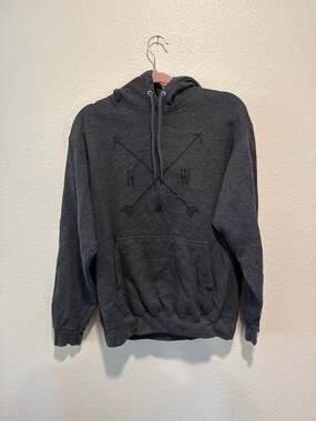 The Northwest Store PNW Crossed Arrows Pine Tree Hoodie Charcoal Grey